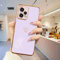 JIEZUIMEI Funda para XiaoMi RedMi Note 12 / Poco X5 5G Carcasa Silicona, Galvanizado Suave TPU Bumper Resistente Antigolpes móvil Case con Patrón de Corazón Morado