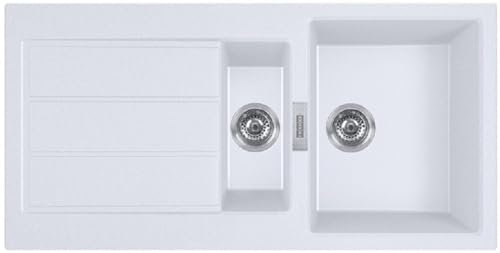 Franke - Fregadero Sirius S2D-651 Blanco 1+1/2/CUBETA 1/ESCURRIDOR
