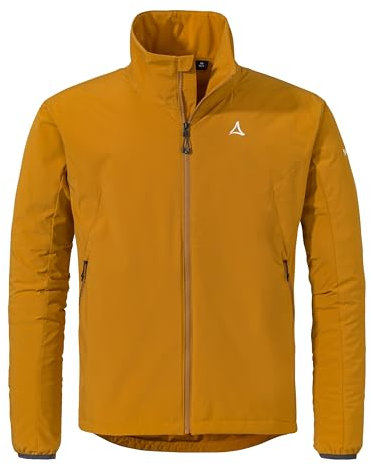 Schöffel Herren Ins Jacket Style Salza MNS, funktionale Fahrrad Regenjacke mit 4-Wege-Stretch, MTB Jacke mit vorgeformter Passform und Belüftungsöffnungen, chai, 52