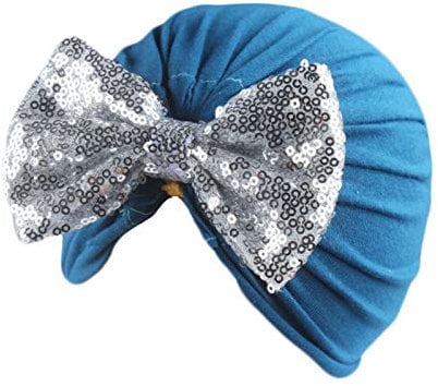 Cap Rohling Kopfbekleidung Hut Sequin Baby Headband Accessories Mütze feste Schleife Babypflege Sonnenschutzhut Baby (A, One Size)