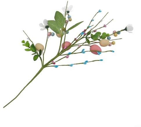 Bunte Osterdekoration, DIY Schaumstoff-Ei-Blumen-Zweig-Schneiden, 42 cm, Osterbaum-Dekoration