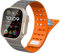 TiMOVO Cinturino magnetico compatibile con Apple Watch 49/45/46/44/42mm Uomo Donna, cinturino sportivo magnetico in silicone per iWatch Ultra 2 Ultra SE Serie 10 9 8 7 6 5 4 3 2 1, Grigio Arancione