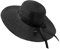 Jugend Sonnenhut Frühlings- und Sommer-Frauen-Strand-Persönlichkeits-Feiertags-lässiger gewebter Sonnenhut Sonnenhut Cabrio (Black, One Size)