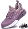 Scarpe Antinfortunistiche Donna Leggere e Comode Scarpe da Lavoro Uomo Antiscivolo con Punta in Acciaio Scarpe Sicurezza Traspiranti, Viola, 41EU
