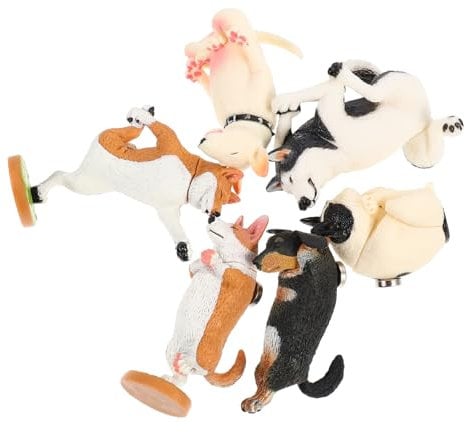 FUNOMOCYA 6pcs Animal Fridge Cartoon Toy Magnets for Whiteboard Magnets Fridge Magnets for Food Refrigerator Calendar Cabinet Magnets Pvc