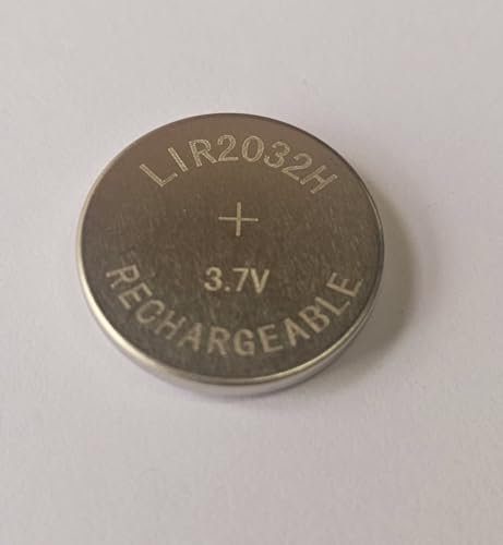 Girafus 50 Stück LIR2032 3,7V 70 mAh! Knopfzelle Wiederaufladbar/Knopfzellen Akku CR2032 Akku Wiederaufladbar Knopfzellenbatterie-Button Cell zB.für Mainboard,Autoschlüssel,Peilsender (50xLIR2032)