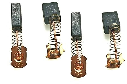 Carbon Brushes 030-0254 Suitable for Evolution Rage 3s & Fury 3-S 210mm Sliding Mitre Saw (4 pcs)