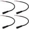 eMagTech 2 Pairs Bait Boat Battery Lead 5521 to 4.8 mm Spade End Insulated Carp Fishing Battery Leads 16AWG 10AH Compatible with Waverunner (25cm)