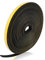 Flintronic Cinta Selladora Espuma, 1 Rollos 10M Burletes Puertas Tira de Sellado, 12mmx3mm, Espuma Burlete Adhesivo de Alta Densidad, para Anti Frío, Aislante, Ruido y Colisión (Negro)