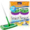 KEEPOW 10 Stück für Swiffer Feuchte Bodentücher, Wiederverwendbare Mikrofaser für Swiffer Bodenwischer, Supersaugfähig, Inkl. Wäschesack – Mehrfarbige Kombinationen