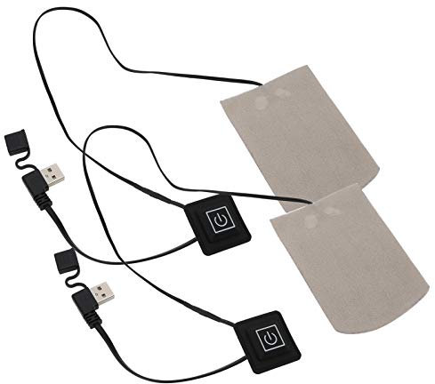 Electric Heating Socks Composite Fiber USB Powered Winter Warmth Outdoor Sports Heating Pads for Socks Boots Material Composite Fiber Color As Shown Size 9x6.5cm Quantity 1 Pair