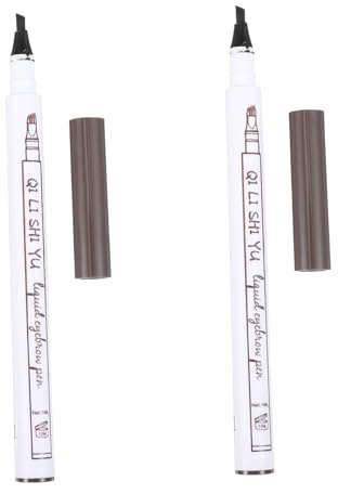 Healeved 2pezzi Penna Sopracciglio Microblading Eyebrow Pencil Con Punta Sottile Di Make-up Per Sopracciglia Naturali e Definite Chestnut