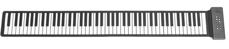 Roll Up Keyboard Piano, Roll Up Piano Keyboard Portable With Built in Speakers 88 Key Hand 128 Tones USB MIDI BT Portable Folding Travel for