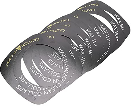 Professional Square Wax Warmer Collars - 10pcs Protective Rings for Standard Size Wax Heater - Convenient, Eco-Friendly Hair Removal Accessory
