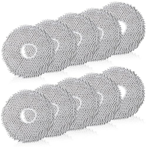 YTSMFL 12 Pcs Washable Vacuum Mop Cloths, Mop Pad Mop Cloth Wipe Accessories for Roborock L10s Ultra/L10 Ultra/L20 Ultra/L10s Pro Ultra Curv Robot Vacuum Cleaner Replacement Part