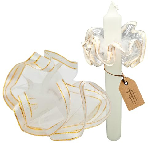 Lunexus Tropfschutz - Weiß-gold, Durchmesser: 4,5 cm, Höhe: 10 cm