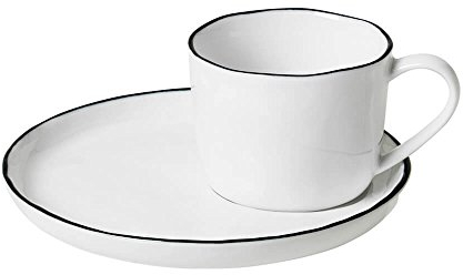 Broste Copenhagen Salt Espressotasse mit Unterteller