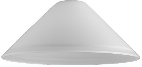 MiniSun | Pair of Modern White Frosted Glass Tapered Ceiling Light Shades Complete with 10w LED GLS Bulbs [3000K Warm White] | Shades & Home Improvements Essential | 300mm Shade Width
