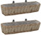 vidaXL 2X Fioriere da Balcone Vaso Giardino Giardinaggio Porta Fiori Cachepot Portavaso Fiori Giardiniera 80x20x15 cm in Vimini con Rivestimento PE