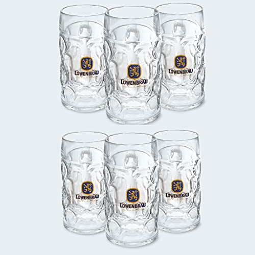 Löwenbräu Original Oktoberfest Maßkrug | Biergenuss (1 L, 6 STÜCK)