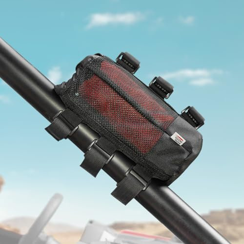 Kemimoto UTV Speaker Holder, Portable Speaker Mount for UTV, ATV, Bike, Golf Cart, Fits 0.875-1 and 1.5-2 Roll Bar, Compatible with Polaris RZR Ranger Can Am X3 Kawasaki Mule