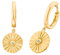 s.Oliver Creolen 925 Sterling Silber Damen Ohrschmuck, mit Zirkonia synth., 3 cm, Gold, Kommt in Schmuck Geschenk Box, 2031423