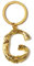 ARFUKA Schlüsselanhänger mit Buchstabe G Metall Keychain für Auto & Hausschlüssel Stylischer Autoschlüsselring für Männer und Frauen Gold