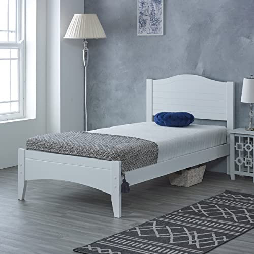 Mission TM Lauren Bed Frame White Solid Pine (Single)