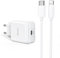 Quntis iPhone Schnellladegerät, 18w USB C Ladegerät mit iPhone Schnellladekabel, iPhone Fast Charger Mfi Zertifiziert, USB C Netzteil Ladestecker kompatibel mit iPhone 14 13 12 11 x 8 Plus Pro iPad