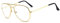 Brille Klassische Brille Metallgestell Brillenfassung Vintage Brille Dekobrillen For Männer und Frauen