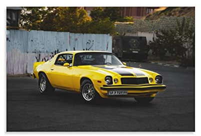 Muscle Car Poster 1978 Camaro Z28 Bumblebee Leinwand-Kunst-Poster und Wandkunst, modernes Familienschlafzimmer-Dekor, Poster, 40 x 60 cm