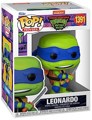 Funko Pop! Movies: Teenage Mutant Ninja Turtles (TMNT) Leonardo - Vinyl-Sammelfigur - Geschenkidee - Offizielle Handelswaren - Spielzeug Für Kinder und Erwachsene - Movies Fans