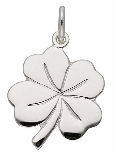 925 Silber Anhänger Kleeblatt