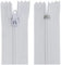 Aerzetix - C63445 - Set di 10 Cerniere Lampo a Spirale N°3 Non separabile 40cm in Nylon - cursore autobloccante in Metallo - Colore Bianco - Abbigliamento Cucito Pantaloni merceria