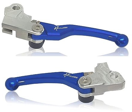 SEPTAR Paar Brems- / Kupplungshebel, verstellbar, für Beta rr 50/125 2011-2024, blau