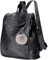 Puwuzixi Women Backpack Waterproof Anti-Theft Lightweight PU Fashion Travel Multipurpose Convertible Purse Shoulder Bag Handbag Backpack（Black）