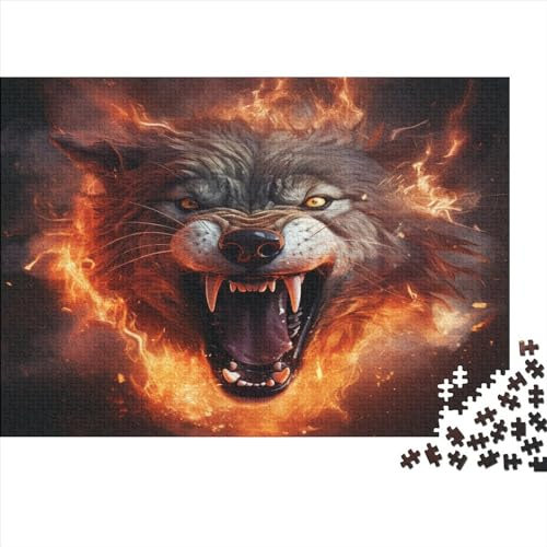 Hölzern Puzzle 2023, Adventskalender Puzzle 1000 Hölzern Teile Weihnachtskalender 2023 Männer Frauen Geschenke Jigsaw Puzzle Adventskalender Geschenke - Wolf-God