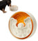 Slow Feeder Dog Bowl,Small Orange,Gamelle Anti glouton,Gamelle pour Chien Anti glouton,Gamelle pour Chien pour Une Alimentation lenteGamelle pour Chien