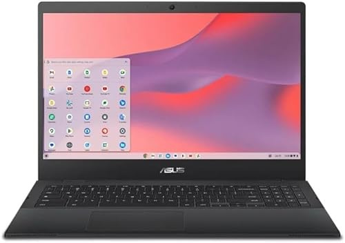 ASUS CX1500 Chromebook 15.6 Laptop - FHD Display, CPU Celeron-N3350, 4GB RAM, 320GB Storage(64GB eMMC+256GB Micro SD), Wi-Fi, Long Battery Life, HD Webcam, Chrome OS, with Mouse