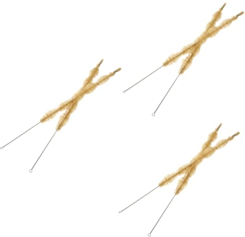 Beaupretty 6 Piezas Cepillo Condensador Cepillo Limpiador de Limpiador de escobillas para biberones Limpiador de Cristales Limpiador de Vidrio Cepillo de Laboratorio esférico detergente