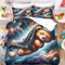 KIDSLOVE Little Bear Bettwäsche 135x200 Süß Tier Bär Bettwäsche Set Für Kinder Mädchen, Lustig Bear Bettbezug Set Weiche Mikrofaser Mit Kissenbezüge (1,135 X 200 cm 50 x 75 x 1)