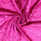 Pannesamt Stoff Meterware für Deko, Basteln und Bekleidung, 1 Meter - 147 cm Breit - Samt ähnliche Oberfläche Stoffe (Fuchsia)
