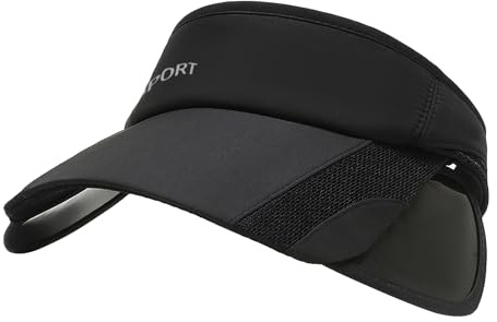 Faxianther Extra Wide Adjustable Sun Visor Caps for Men Women, Retractable Sunvisor Anti-UV Golf Tennis Empty Top Cap Sun Hat