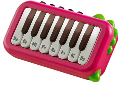 Btuty 15 Key Pocket Piano Electronic Piano One Click Switching between 3 Different Tones Illuminated Keys Interessant Portable Music Instrument for Trip Home Camping Outdoors