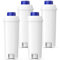 DLSC002 Water Filter Replacement Compatible With Delonghi Coffee Machines Activated Carbon Softener For De'longhi 5513292811 Ecam, Esam, Etam, Bco410, Bco420, Ec680, Ec800, Cfl-950, Ser3017, 4 Pack