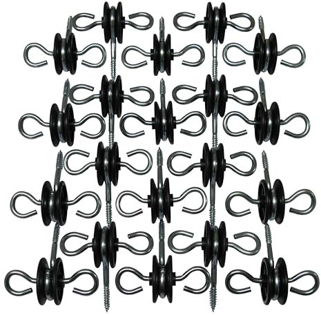 Two Way Gate Handle Insulators X20 (Electric Fence Screw In Anchor Poly Rope Fencing)