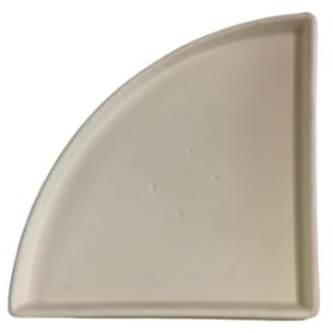 Garden Italia Vasi Sottovaso Angolare in Resina LAN 45 cm. Interno 45 x 45 in Resina Colore BIANCO Made in Italy per Esterni - infrangibile - Resistente al Gelo