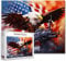 American Flag War Gun Art Jigsaw Puzzles for Adults 1000 Pieces,Bald Eagle Spreading Wings Jigsaw Puzzle 20 x 27 in DIY Puzzles for Home Decoration Gifts,Family Challenging Perfect for Game Nights