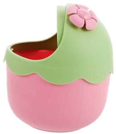 Alasum Bote De Basura De Fresa Creativo Cubo De Basura De Escritorio Pequeño Mesita De Noche La Cocina Decoración De Hogar Papelera Bonita