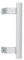 LUTH Premium Profi Parts Maniglia per porta compatibile con Liebherr 7426909 bianco asta per frigorifero frigorifero